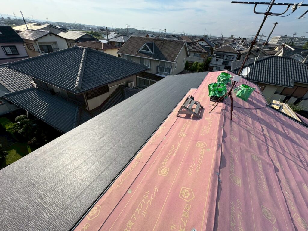 スーパーガルテクト施工状況